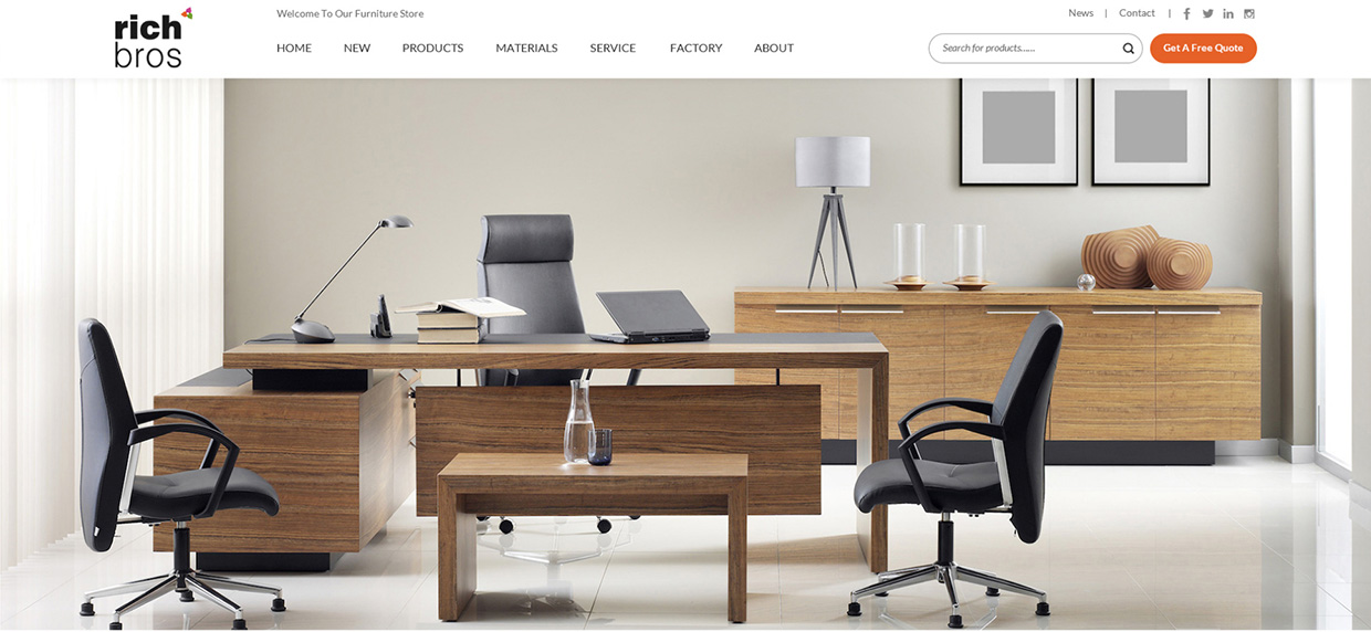 深圳盈進(jìn)家具有限公司網(wǎng)站案例